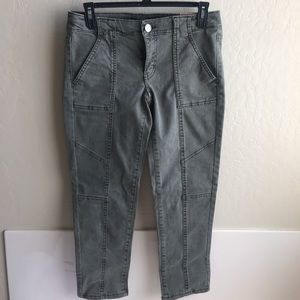 Olive green capris pants